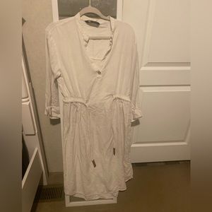 Zara cream dress
